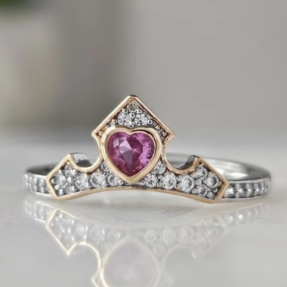 Official Disney Princess Aurora Crown Adjustable Ring, Charmed Aroma - Picture 8 of 8